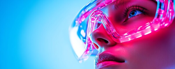 Fototapeta premium Doctor performing a skin exam under a specialized light in a dermatology clinic, dermatology, skin health