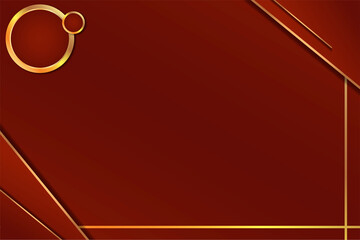 luxury background by using red and gold color