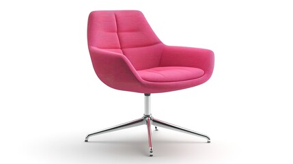 A simple modern chair isolated on a white background 