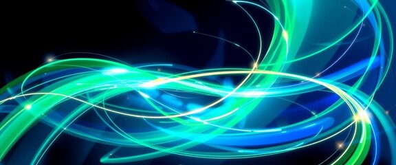 Futuristic Electric Light Streams for Device Backgrounds