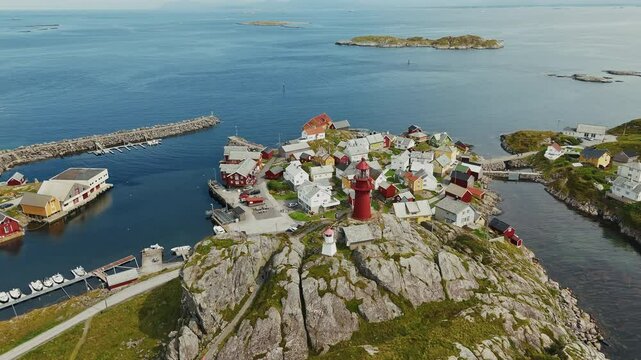 Ona Alesund Norway Aerial view