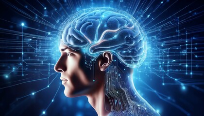 AIや人口知能の電子的なイメージ画像