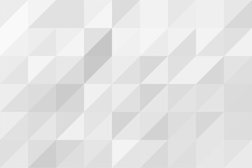 Silver mosaic triangle background. Gradient abstract geometric pixel background. 