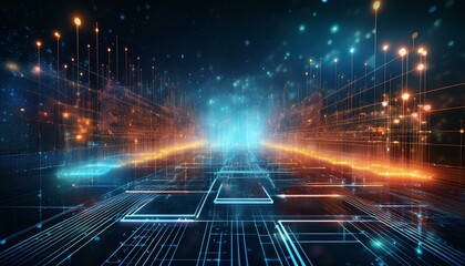 AIや人口知能の電子的なイメージ画像