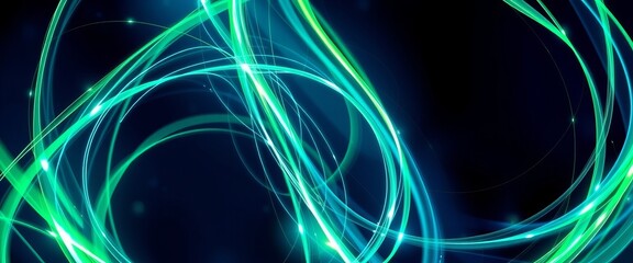 Obraz premium Electric Sapphire and Emerald Light for Creative High-Tech Device Customization