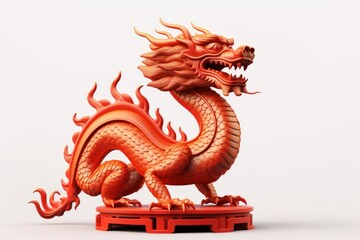 Obraz premium Chinese dragon dinosaur representation chinese dragon.