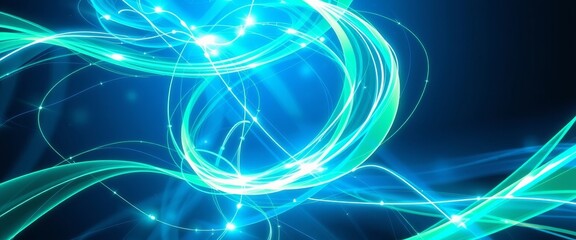 Intricate Light Patterns in Sapphire and Emerald for Creative Device Covers