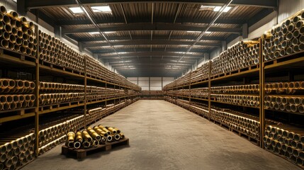 The defense industry. Export of ammunition and weapons. A large warehouse of artillery shells of the center for completing defense systems.