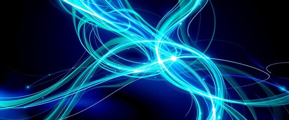 Energy-Charged Spirals with Luminous Metallic Highlights for Wallpaper