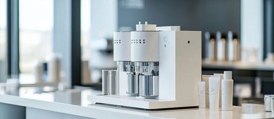 Modern Coffee Machine in a Clean and Minimalistic Kitchen
