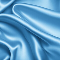 Smooth elegant light blue silk or satin luxury cloth texture can use as abstract background.