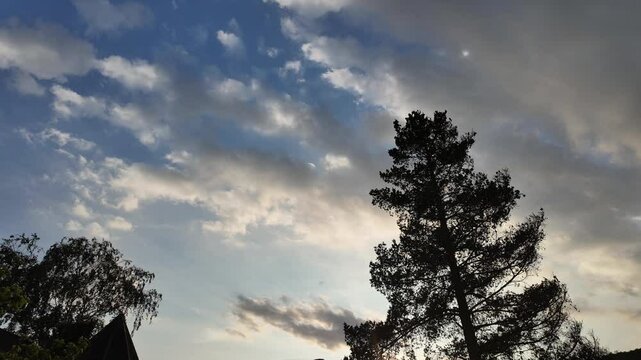 sunset in the clouds a time lapsed film