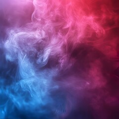 Obraz premium Abstract Colorful Smoke Background with Red and Blue Gradient Hues, Perfect for Creative Projects and Festive Celebrations.