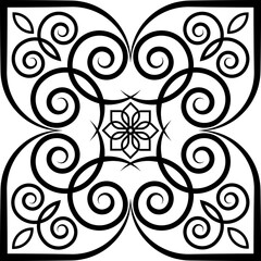 Hmong ethnic patterns, designed with spiral lines resembling snail shells, which is unique to this ethnic group, are used in clothing design.