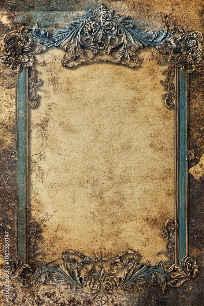 Poster A collection of picture frames with varying shapes and sizes