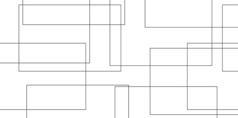 Digital geometric abstraction with lines and points. Cube cell. Beautiful abstract lines in black and white tone of many squares.