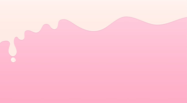 Milk melting on light pink background