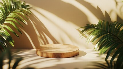 Obraz premium A simple wooden board sitting on a table, ideal for decorative or functional use