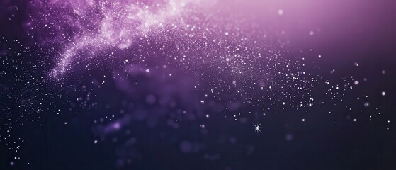 Design a minimalistic wallpaper featuring tiny white stars scattered across a dark purple gradient background, evoking a night sky.