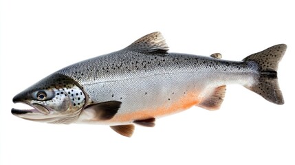 Obraz premium A single fish suspended mid-air, defying gravity