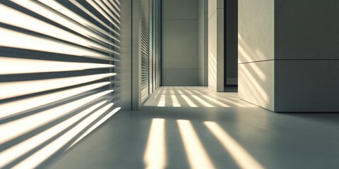 Obraz premium Modern Minimalist Architectural Interior