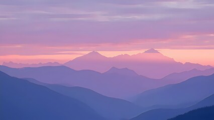 Obraz premium sunset in the mountains