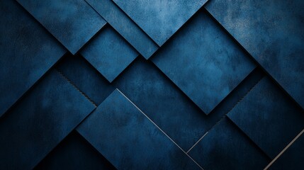 Naklejka premium Photo of, Sophisticated blue and black background with minimalistic accents for design, banner template, white space in the center of the page for text