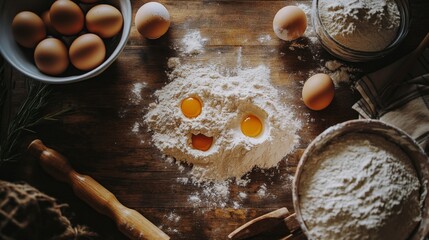Fresh Ingredients for Homemade Baking Delight
