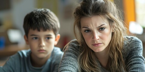 Obraz premium Teacher Supporting Student with Exam Stress