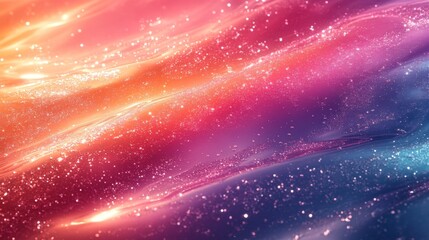Fototapeta premium Abstract Galaxy - Shimmering Pink and Blue