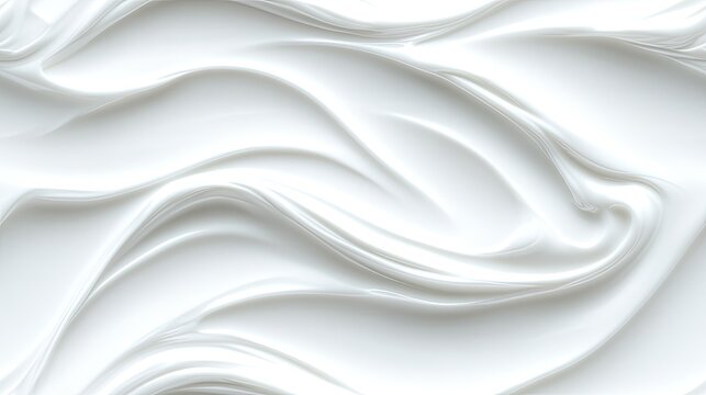 The image captures a close-up of white cream featuring beautifully swirled and textured patterns against a simple, neutral backdrop, highlighting its smoothness SEAMLESS PATTERN