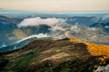 Golden Hour Sunrise at Bukowe Berdo on a Cold Autumn Morning