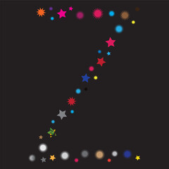 floral font letter z