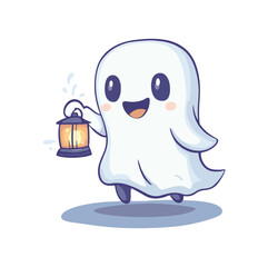 Cute halloween ghost illustration halloween ghost