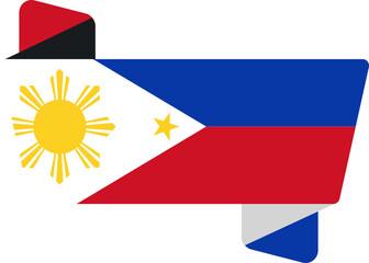 Folded Icon of PHILIPPINES Flag