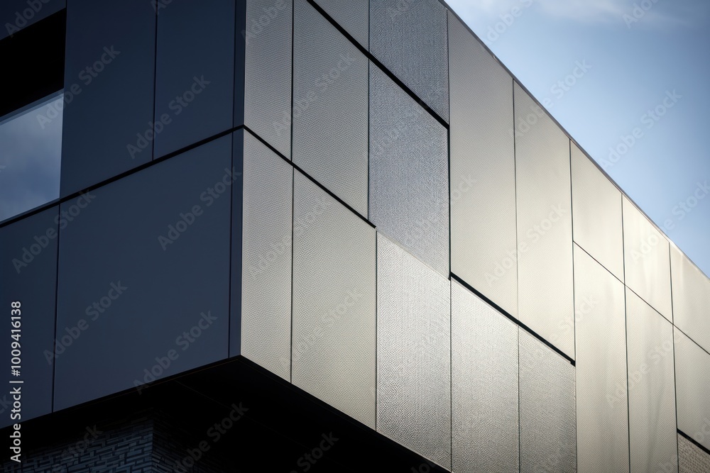 Canvas Prints Outside the black concrete building architecture indoors corner.