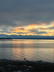 Paisagens no inverno na Argentina