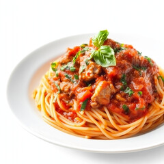 spaghetti with tomato sauce
