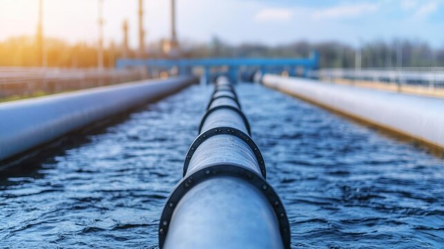 Close-up view of wastewater discharge from an industrial pipe, symbolizing the negative impact on river ecosystems and water quality