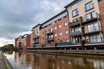 Naklejka premium Central Chester in Northern England on a Cloudy Autumn Day