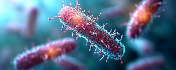 Fototapeta premium Microscopic View of Bacteria.