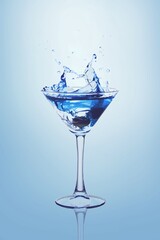 Tasty alcohol citrus cocktail drink in glass