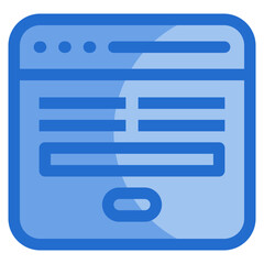Contact Form Icon For Design Element