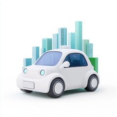 Conceptual Electric Vehicle in Urban Environment