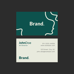 Modern and clean professional business card template