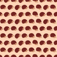 Autumn pattern of little hedgehogs