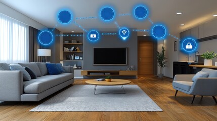 Modern Smart Home with AI-Driven Devices