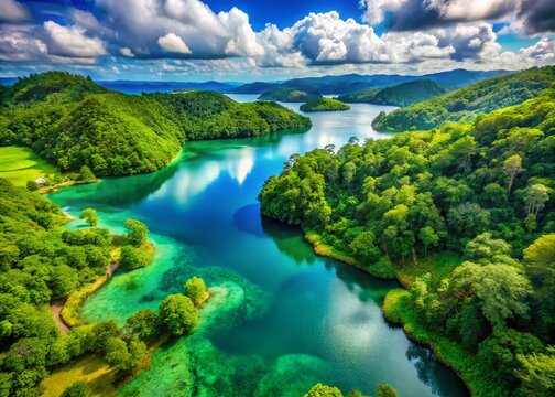 Serene Regazo View with Lush Greenery and Tranquil Waters in a Peaceful Natural Setting