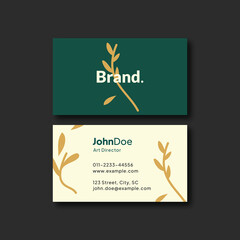 Modern and clean professional business card template