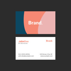 Modern and clean professional business card template
